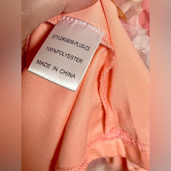 Jodifl Lover Dress, Coral Mix Size 2X - Picture 10 of 12